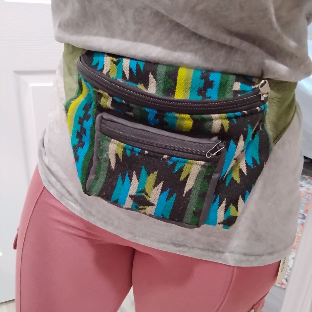 Colorful Patterned Waist Bag